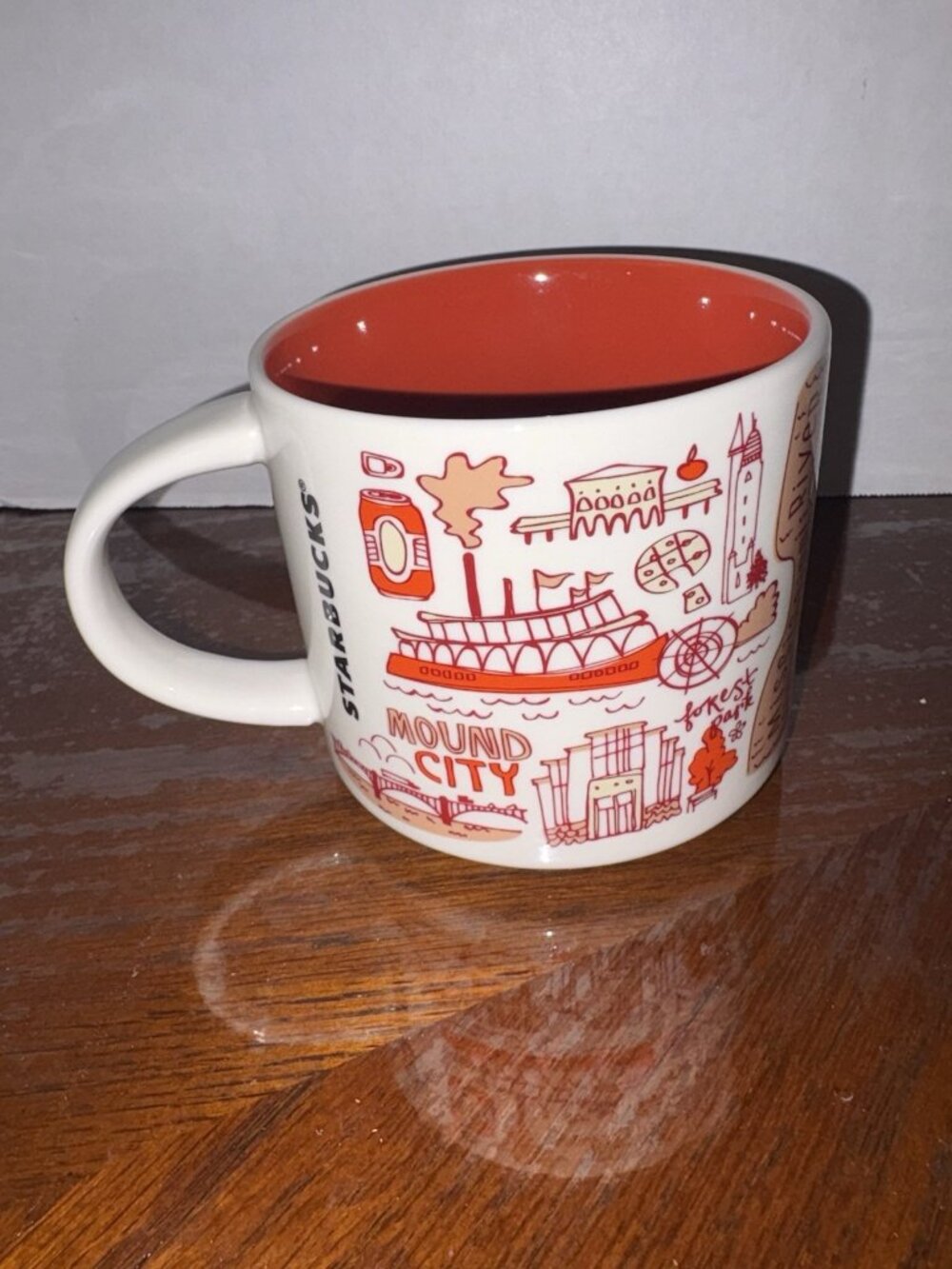 Starbucks Been There Series St. Louis Mound City Mug White/Red 14oz 2021
